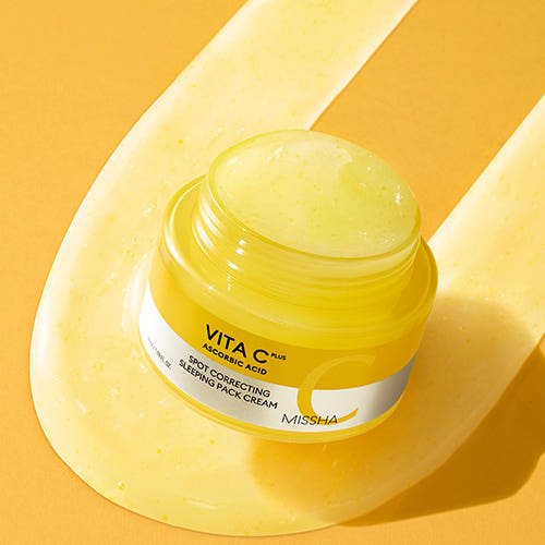 Vita C Plus Spot Correcting Sleeping Mask Pack Cream 50ml - Elure