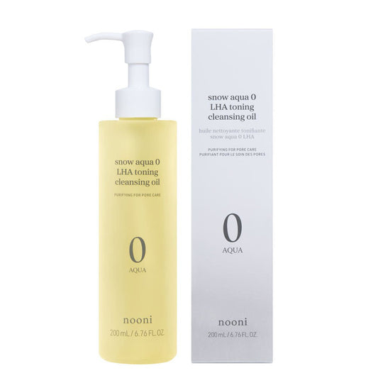nooni Snow Aqua 0 LHA Toning Cleansing Oil 200ml - Elure